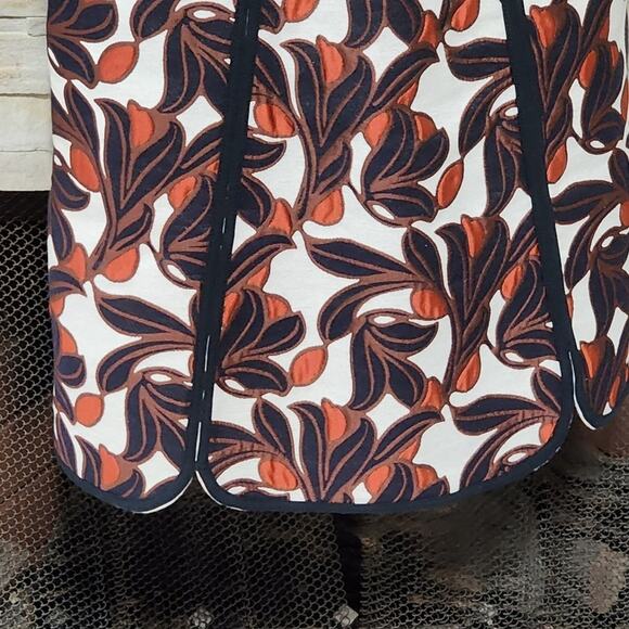 Ann Taylor Vine Lace Jacquard Flare Party Chico's Dress Size 0P Petite - Picture 6 of 15